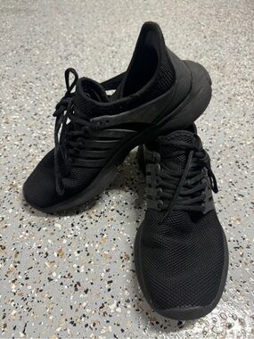 Men’s Black Athletic Sneakers Size 43 | 9.5-10 Lightweight Lace-Up Running Shoes